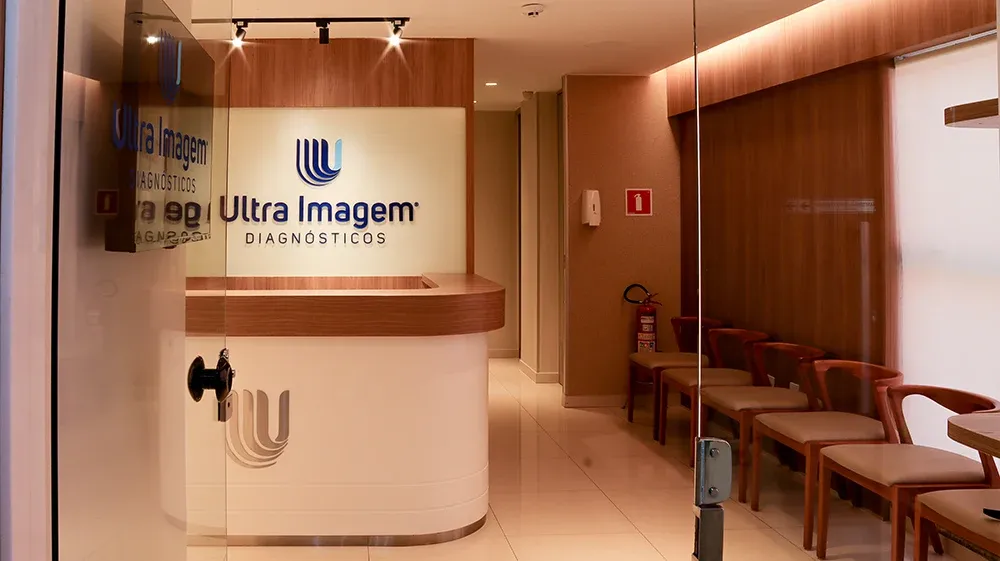 Recepção da Ultra Imagem Diagnósticos no Centro Clínico Sudoeste